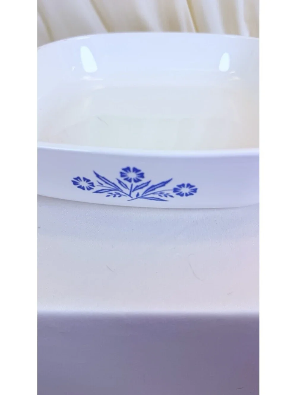 Vintage Corning Ware Casserole Dish #10 Blue Cornflower No Lid 9.5x9.5x2